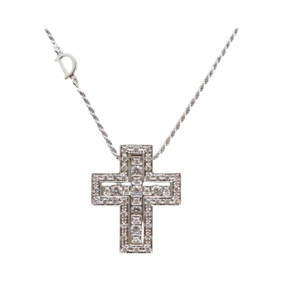 IT32MRWETS2D Damiani Belle Epoque Medium Necklace Diamond in White Gold