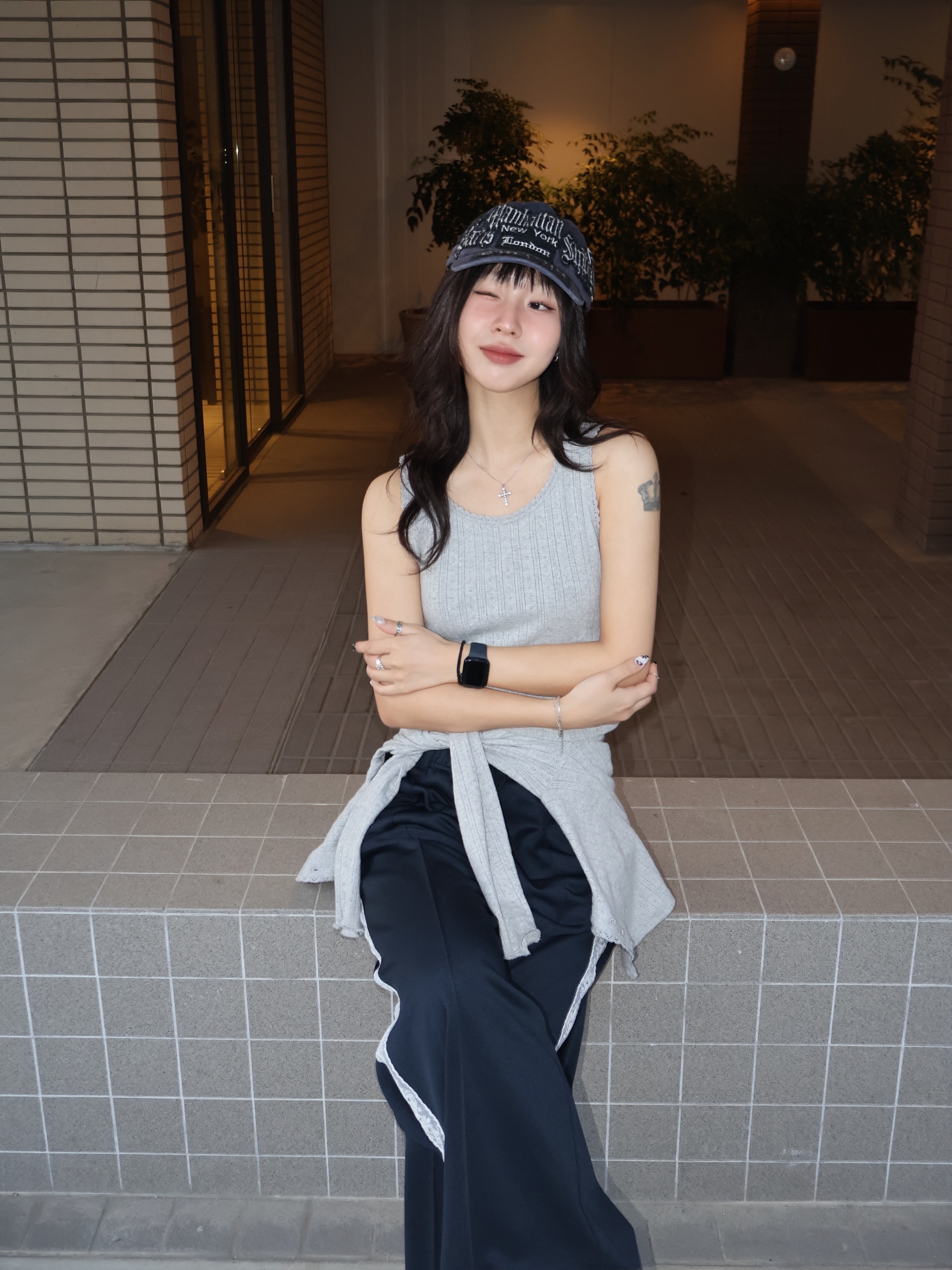 Supreme City Patches 6-Panel Navy - 26SS 착용 스타일