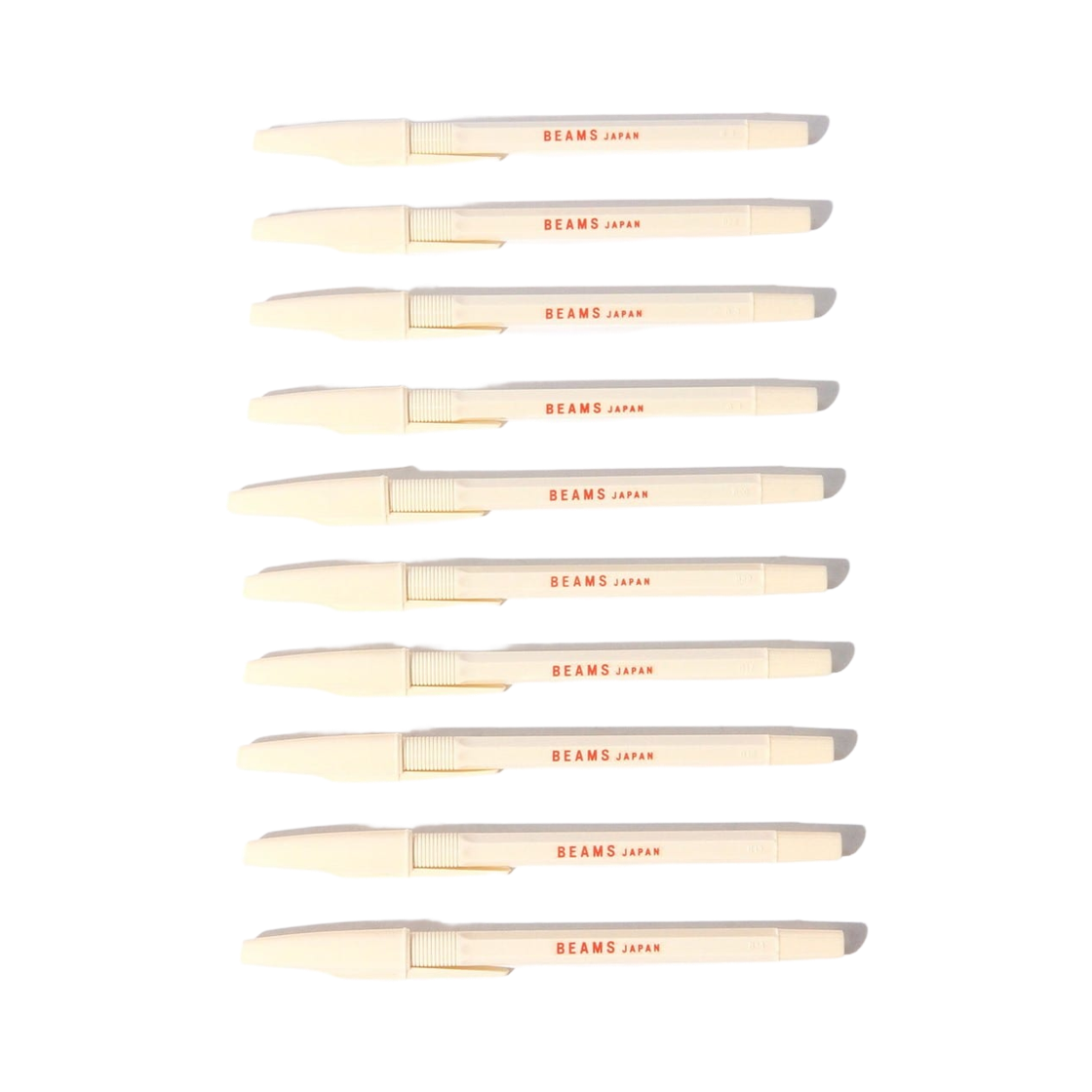 빔즈 재팬 x 파이롯트 오일 베이스드 볼포인트 펜 레드 (10개입)(Beams Japan x Pilot Oil Based Ballpoint Pen Red (Set of 10)) - 1