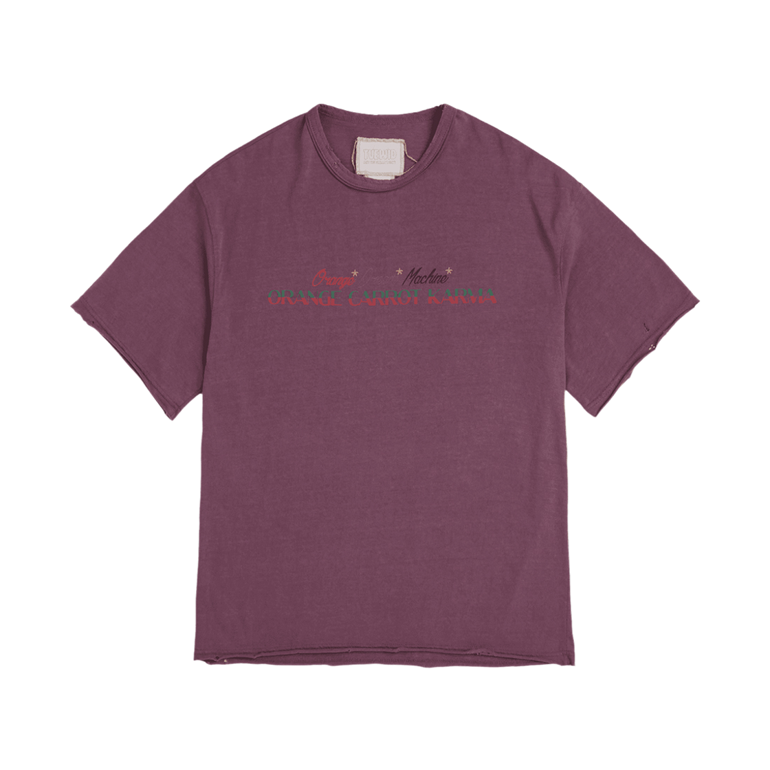 투위드 오렌지 케롯 카르마티 플럼(Tuewid Orange Carrot Karma Tee In Plum)