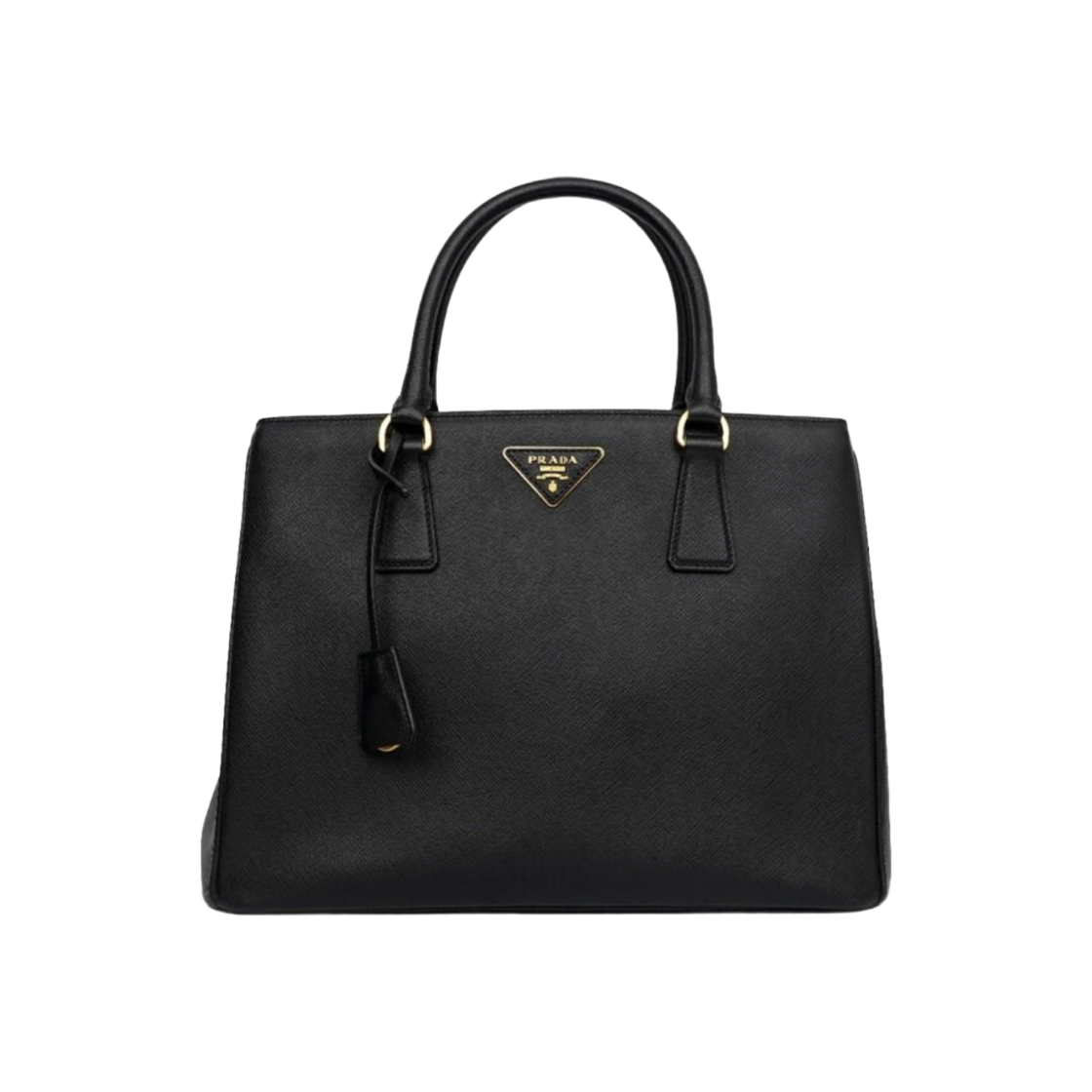 프라다 사피아노 럭스 숄더 크로스백 블랙 금장 1BA874(Prada Saffiano Lux Shoulder Crossbody Bag Black Gold Hardware 1BA874)