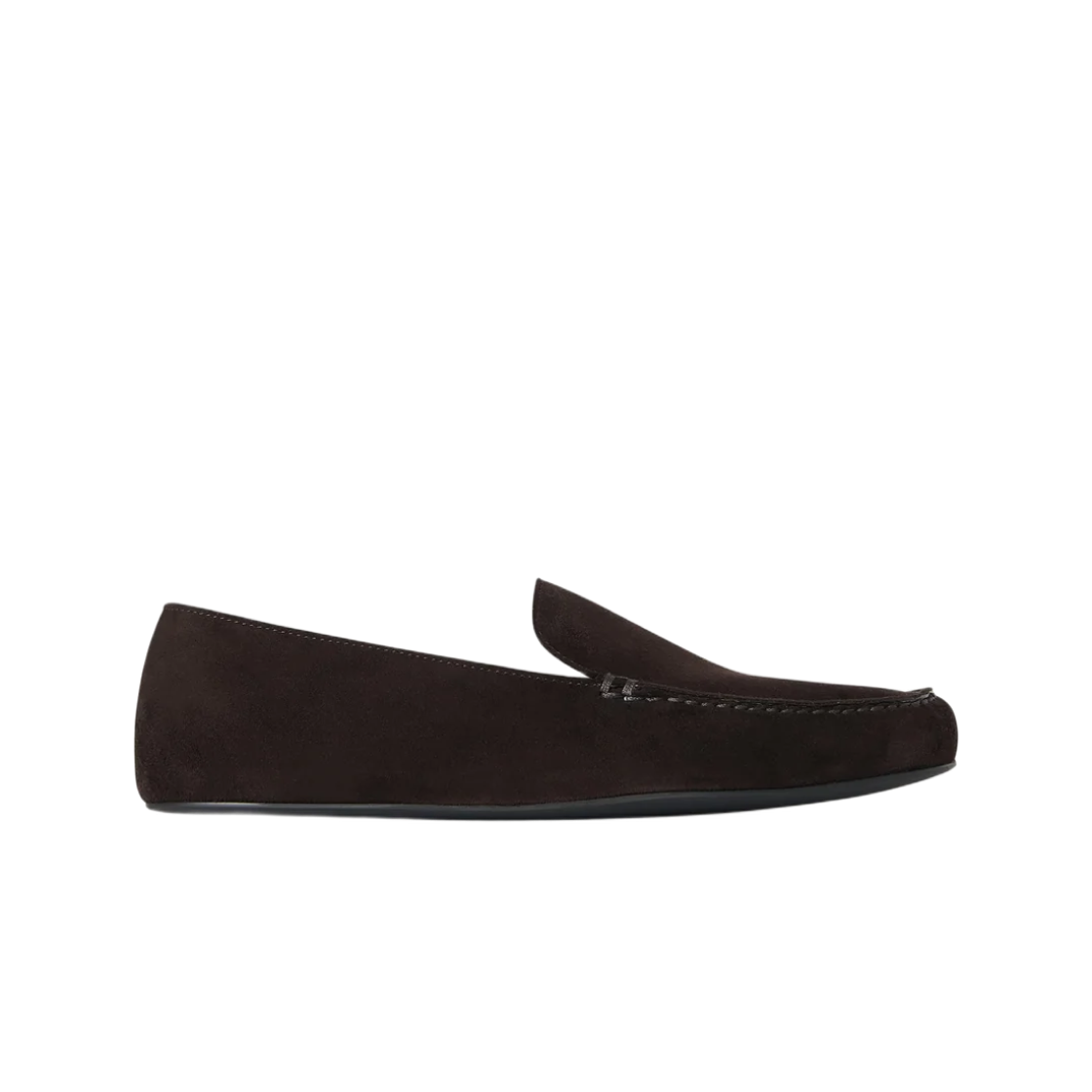 (W) 더 로우 레오 슬리퍼 래커 브라운((W) The Row Leo Slipper Lacquer Brown)
