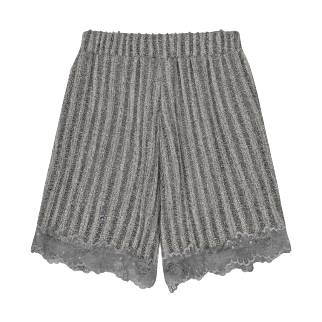 구월십일 니트 매쉬 스커트 팬츠 그레이(GUWOLSIBIL Knit Mash Skirt Pants Grey) - 2
