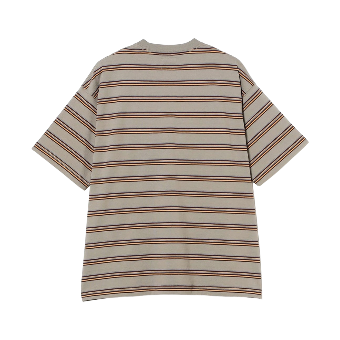 빔즈 루즈 핏 스트라이프 티셔츠 와이드 핏 그레이(Beams Loose Fit Striped T-Shirt Wide Fit Gray) - 2
