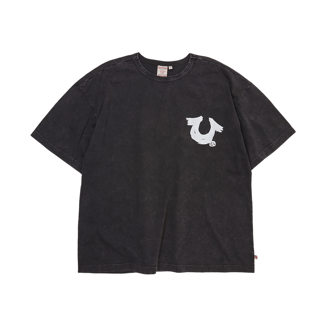트루릴리젼 와일드 인스팅트 티셔츠 워시드 블랙(True Religion Wild Instict T-Shirt_Washed Black)
