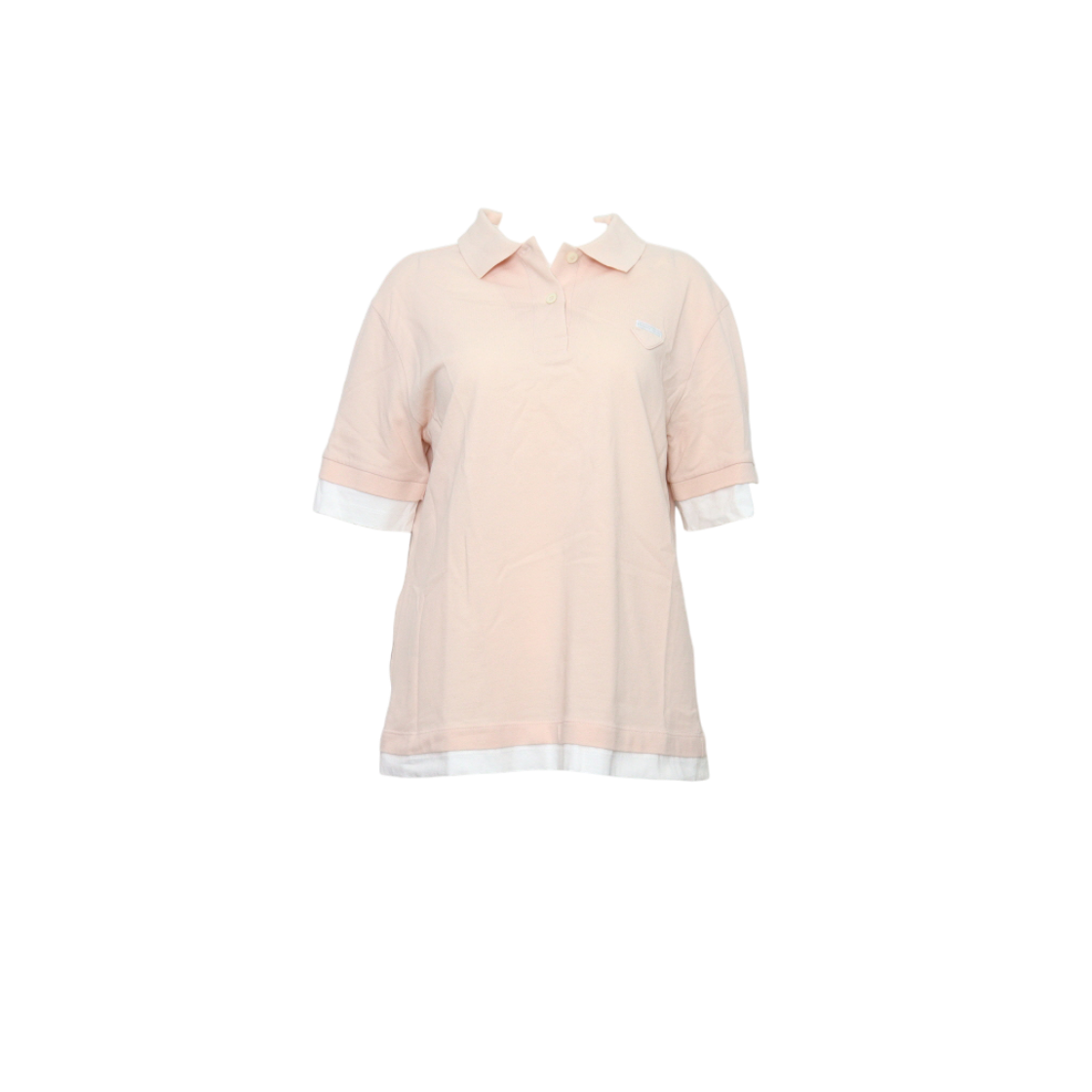 프라다 39586 레이어드 PK 폴로 여성 반팔 티셔츠aa63017(Prada Layered PK Polo Women Short Sleeve T-Shirt 39586)