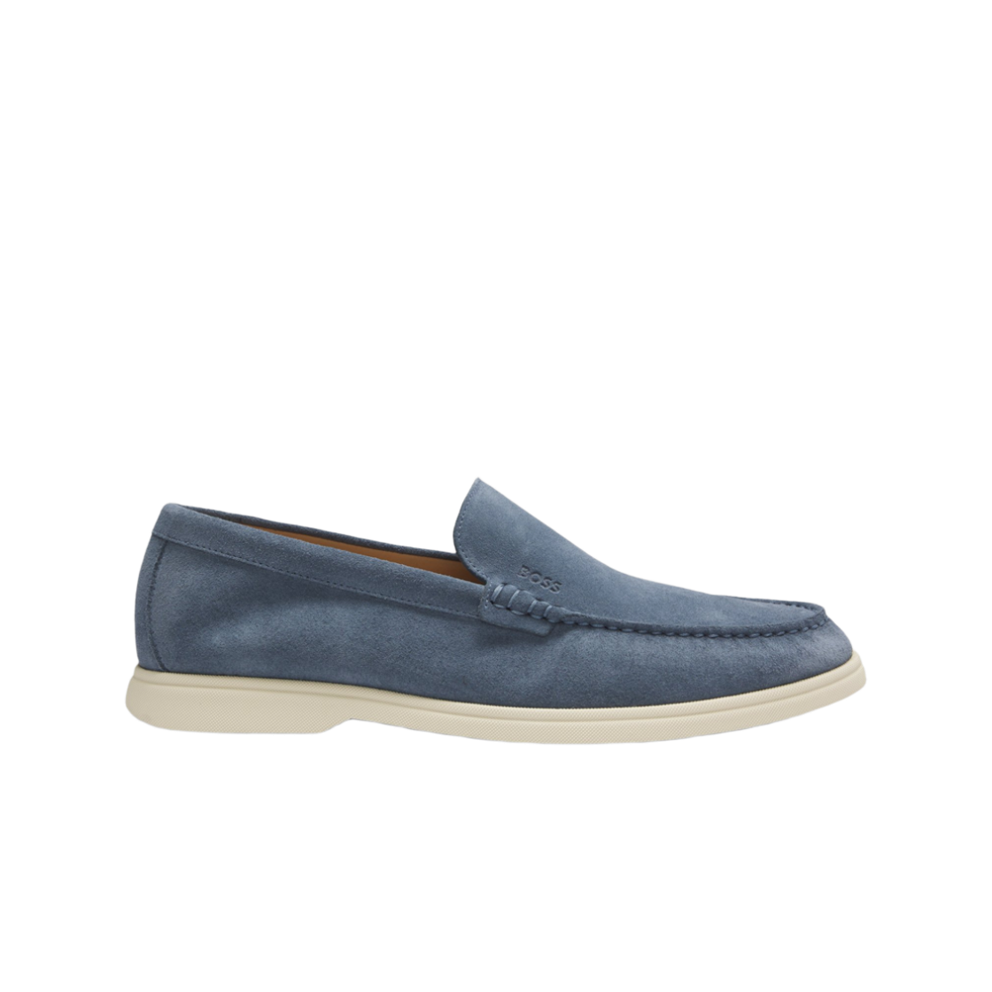 휴고 보스 디보싱 로고 스웨이드 로퍼 라이트 블루(Hugo Boss Debossing Logo Suede Loafers Light Blue)