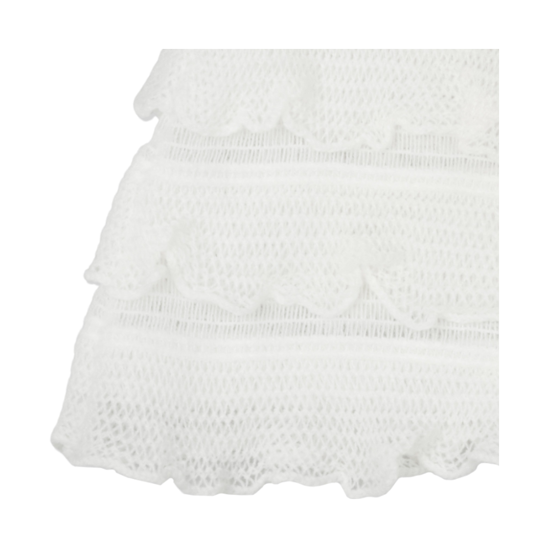 구월십일 컷 엣지 레이스 레이어드 스커트 아이보리(GUWOLSIBIL Cut Edge Lace Layered Skirt Ivory) - 4