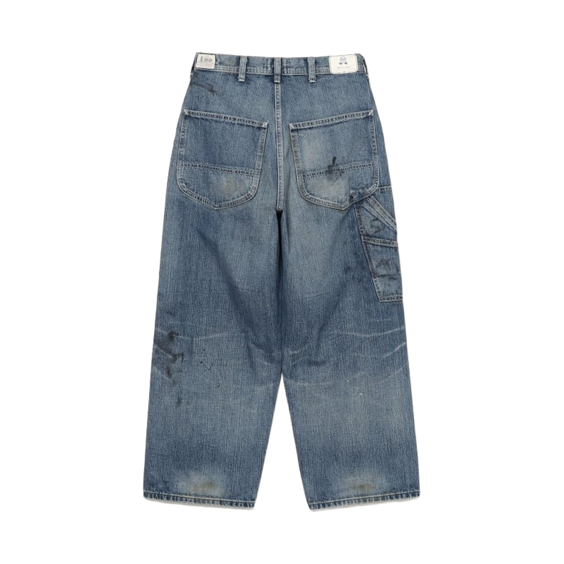 (W) 리 x 빔즈 보이 x 마츄어리 빈티지 페인터 팬츠 블루((W) Lee x Beams Boy x Maturely Vintage Painter Pants Blue) - 2