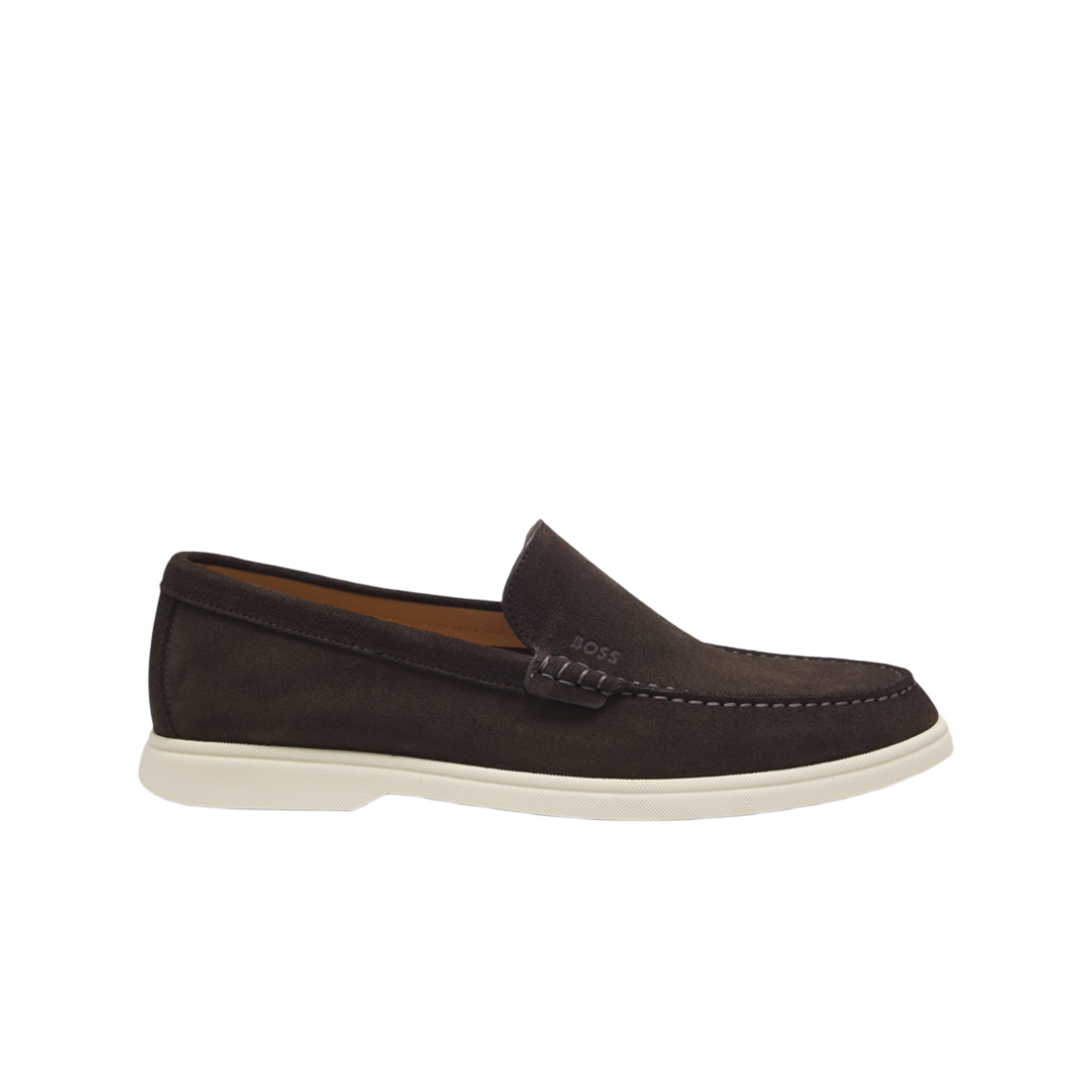 휴고 보스 디보싱 로고 스웨이드 로퍼 브라운(Hugo Boss Debossing Logo Suede Loafers Brown) - 1
