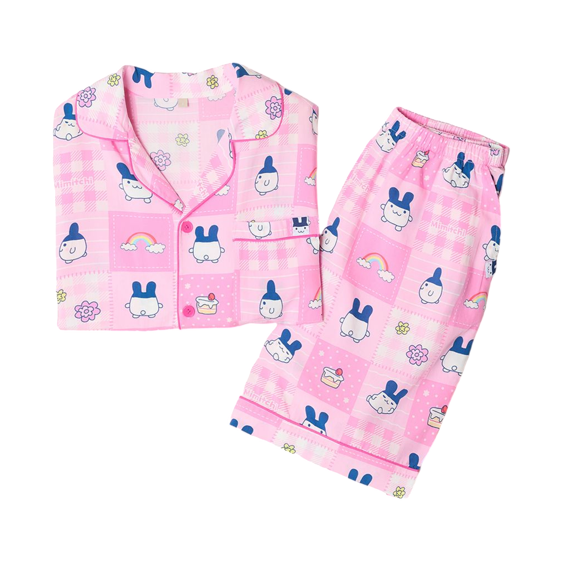 SPPPG25U07-25 Spao x Tamagotchi Short Sleeve Pajama Pink