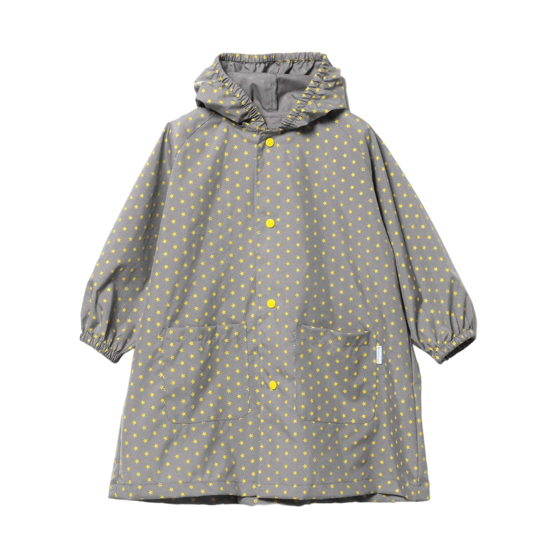 (키즈) 코도모 빔즈 패턴 B 스쿨 백 컴패터블 레인코트 스타 그레이((Kids) Kodomo Beams Pattern B Raincoat Compatible with School Bags Star Grey)