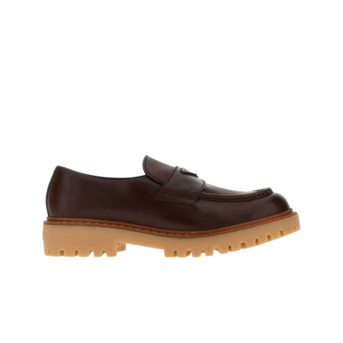 2DE151-070-F0192-F-G000 Prada Brushed Leather Loafers Ebony