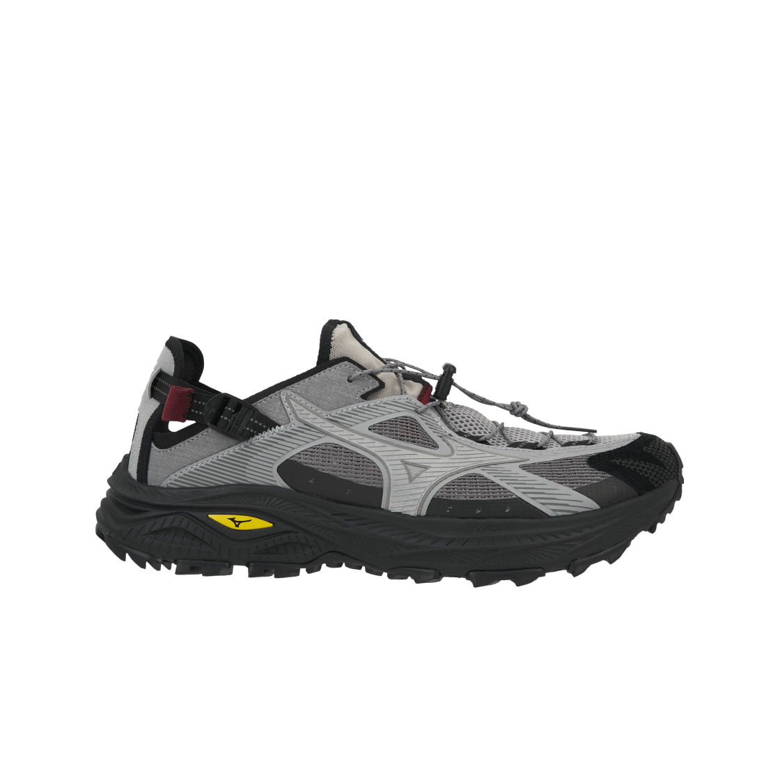 미즈노 레이서 트레일 SE V2 고프코어 실버 블랙(Mizuno Racer Trail SE V2 Gorpcore Silver Black)