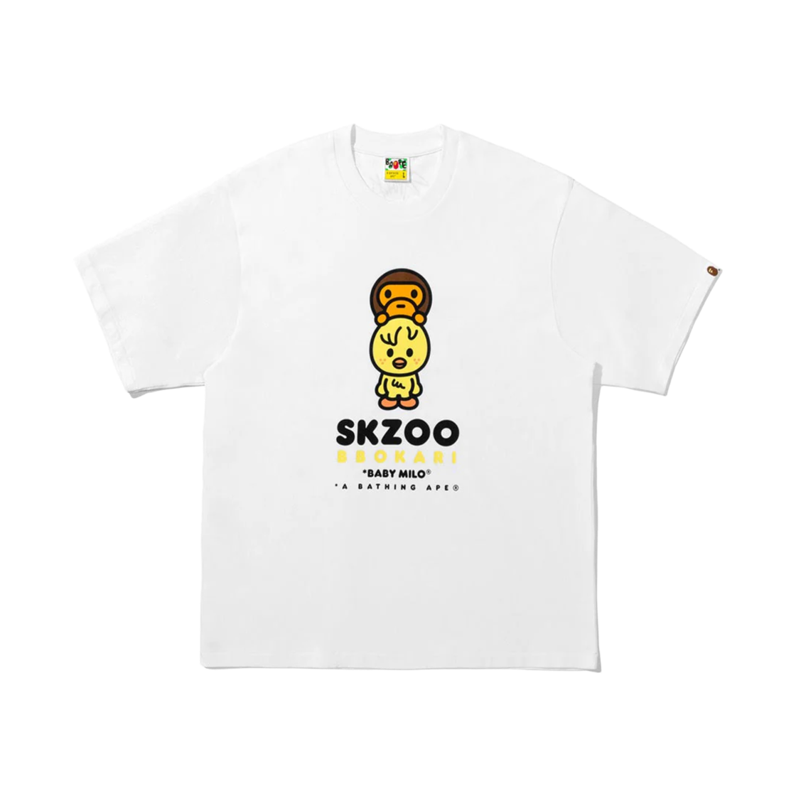 베이프 x 스트레이 키즈 베이비 마일로 티셔츠 필릭스(BAPE x Stray Kids Baby Milo T-Shirt Bbokari) - 1