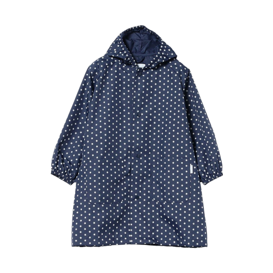 (키즈) 코도모 빔즈 패턴 B 스쿨 백 컴패터블 레인코트 네이비((Kids) Kodomo Beams Pattern B Raincoat Compatible with School Bags Navy)