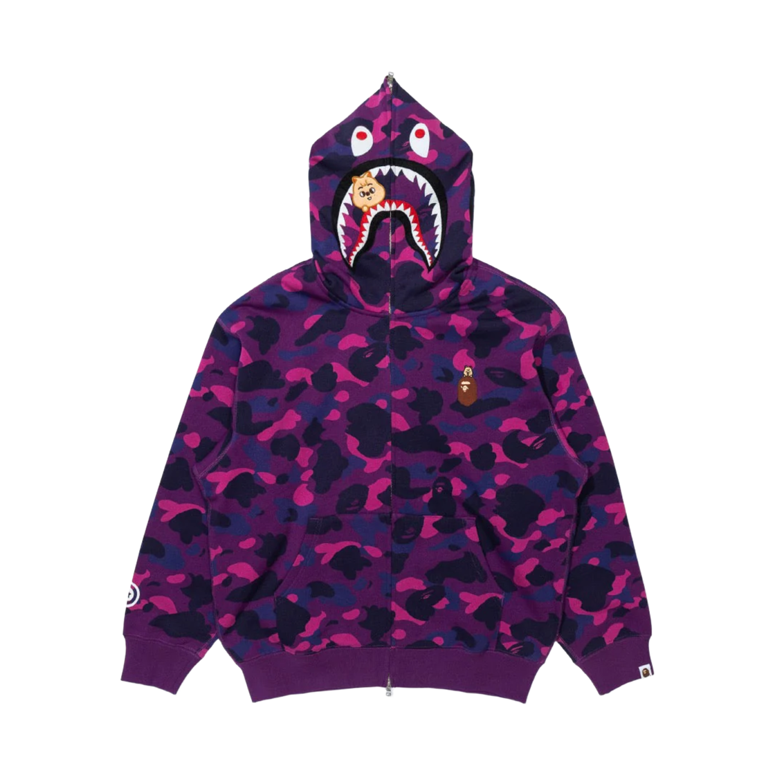 베이프 x 스트레이 키즈 샤크 풀 집 후드 한(BAPE x Stray Kids Shark Full Zip Hoodie Han Quokka) - 1