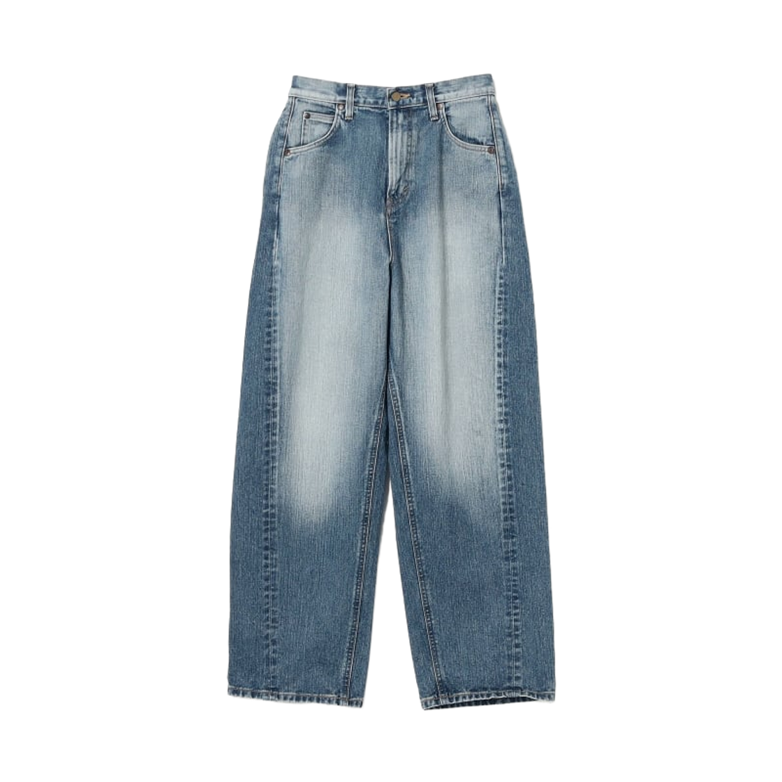 (W) 리 대디 팬츠 미드 유즈드 워시((W) Lee Daddy Pants Mid Used Wash) - 1