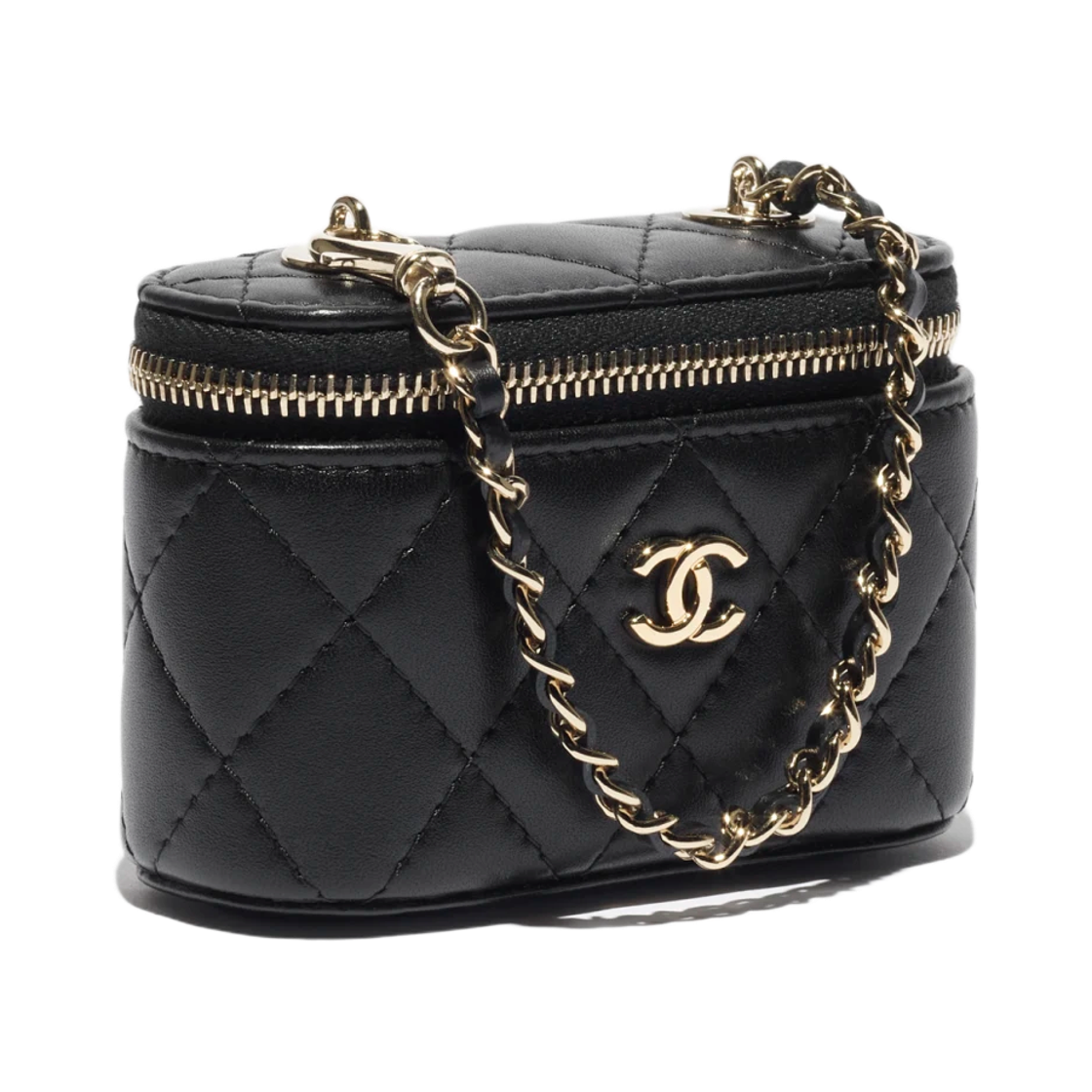 샤넬 클래식 미니백 참 램스킨 & 골드 메탈 블랙(Chanel Classic Mini Bag Charm Lambskin & Gold Black) - 2