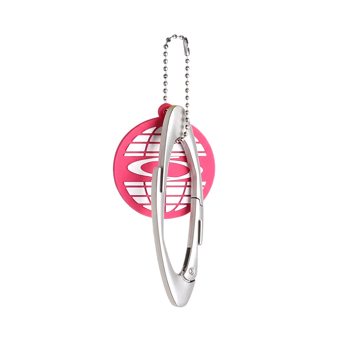 노이아고 로고 카라비너 키링 핑크(Noiago Logo Carabinar Keyring Pink) - 1