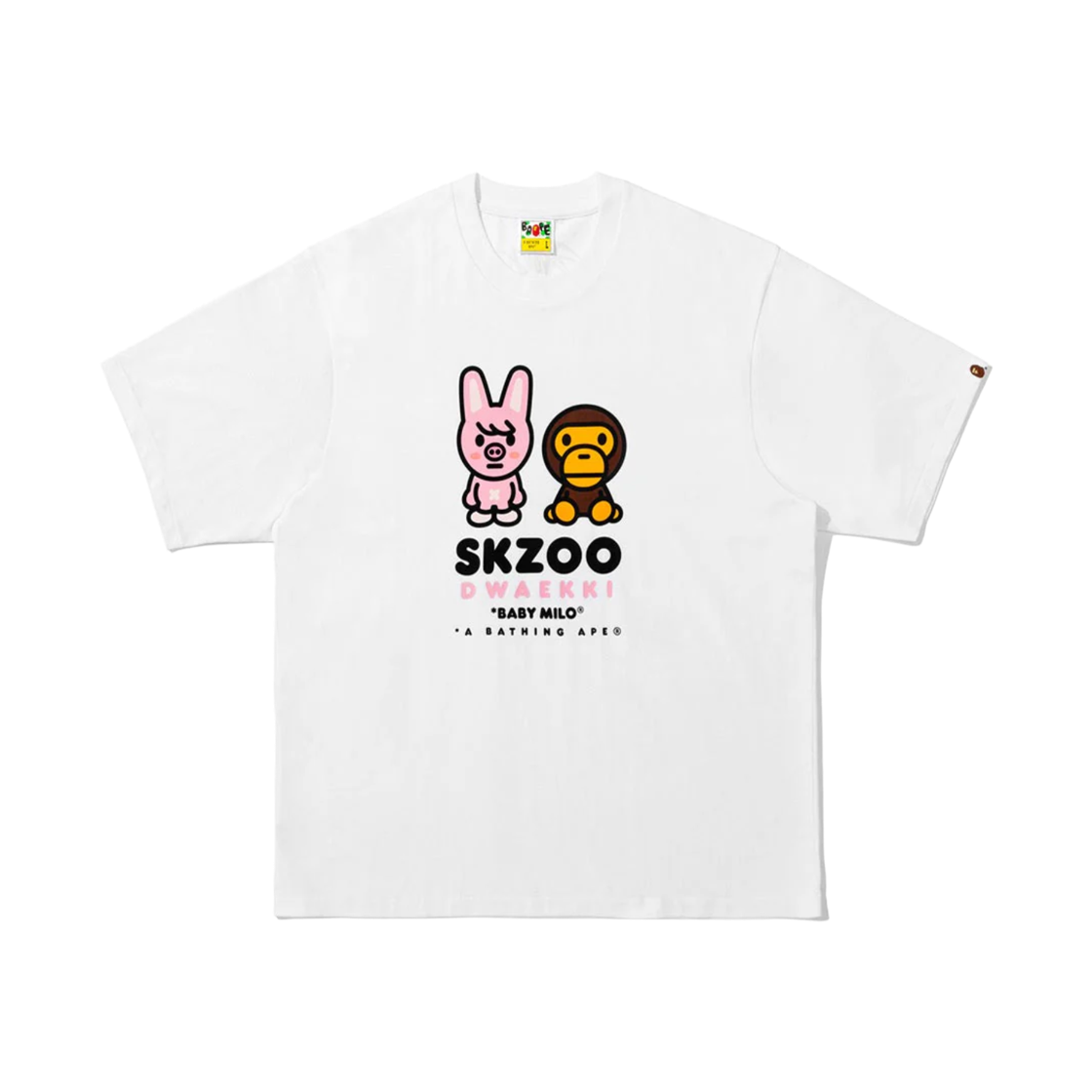 베이프 x 스트레이 키즈 베이비 마일로 티셔츠 창빈(BAPE x Stray Kids Baby Milo T-Shirt Dwaekki) - 1