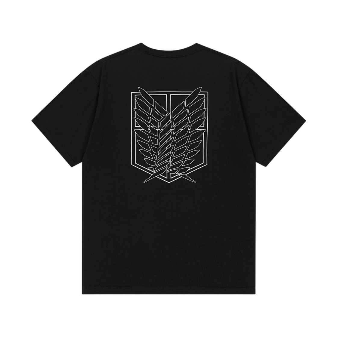 마하그리드 x 진격의 거인 조사병단 베이직 티셔츠 블랙(Mahagrid x Attack On Titan Survey Corp Basic T-Shirt Black) - 2