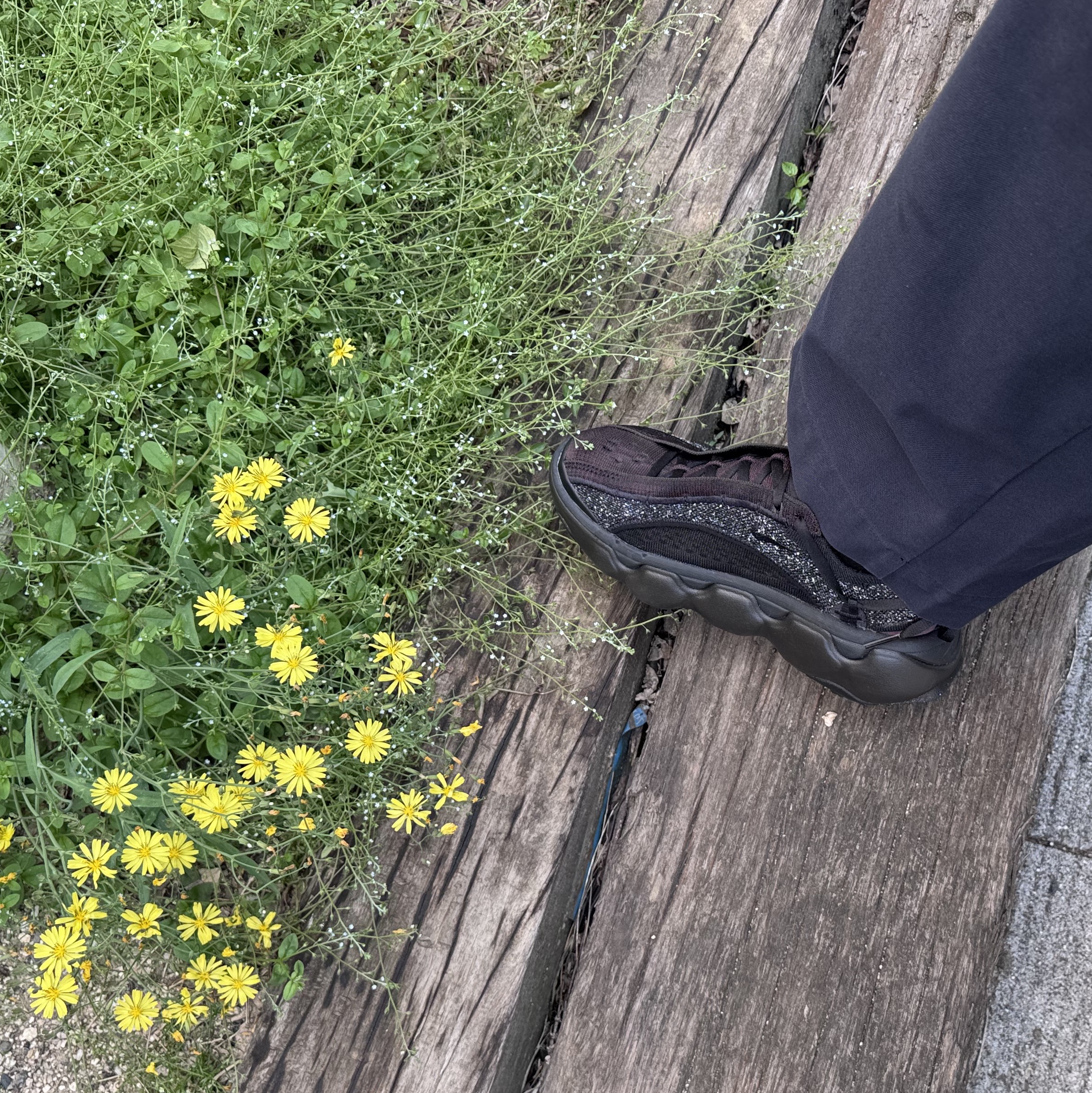 (W) Nike Flyknit Bloom Burgundy Crush Black 착용 스타일