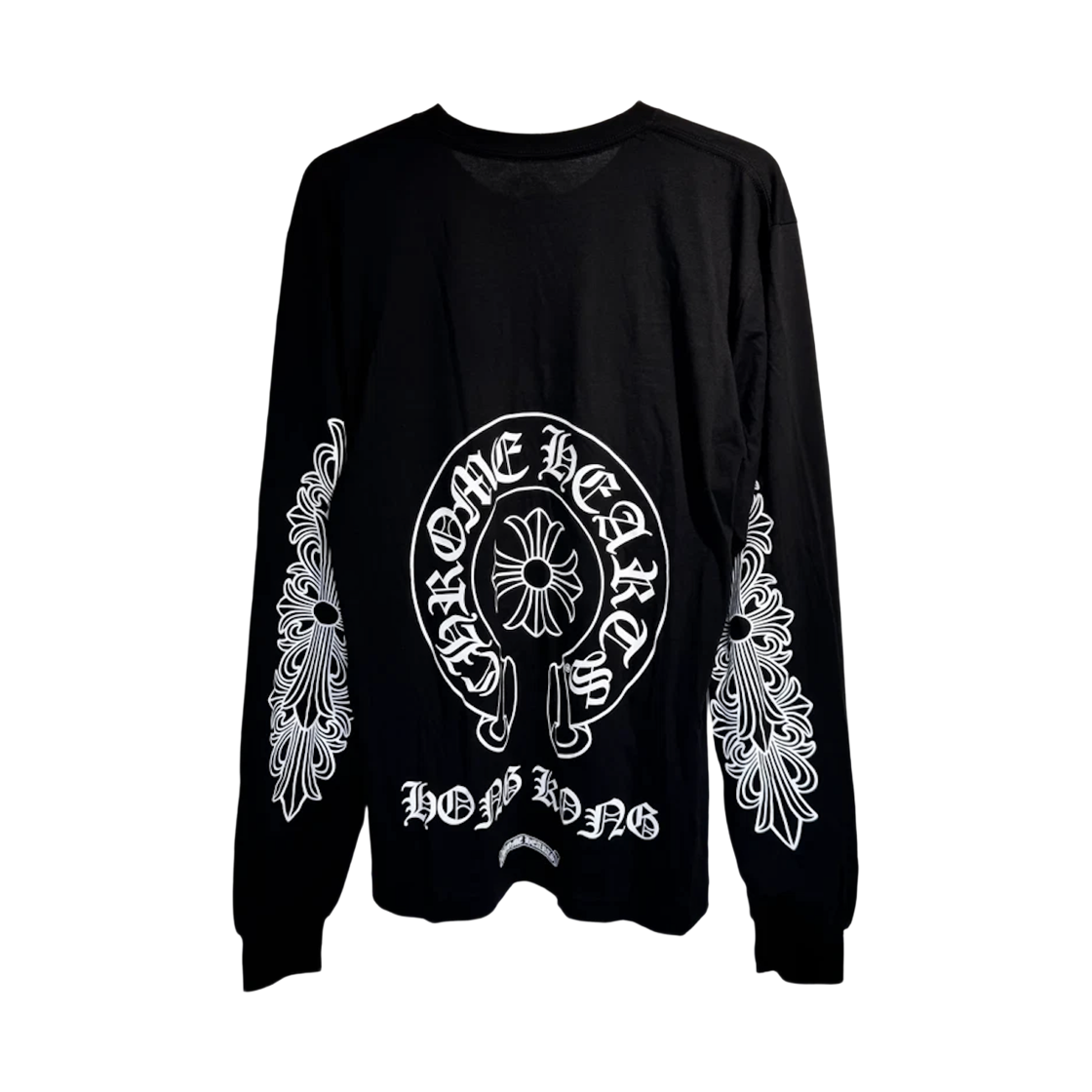 - Chrome Hearts Horseshoe Long Sleeve T-Shirt Black - Hong Kong Exclusive