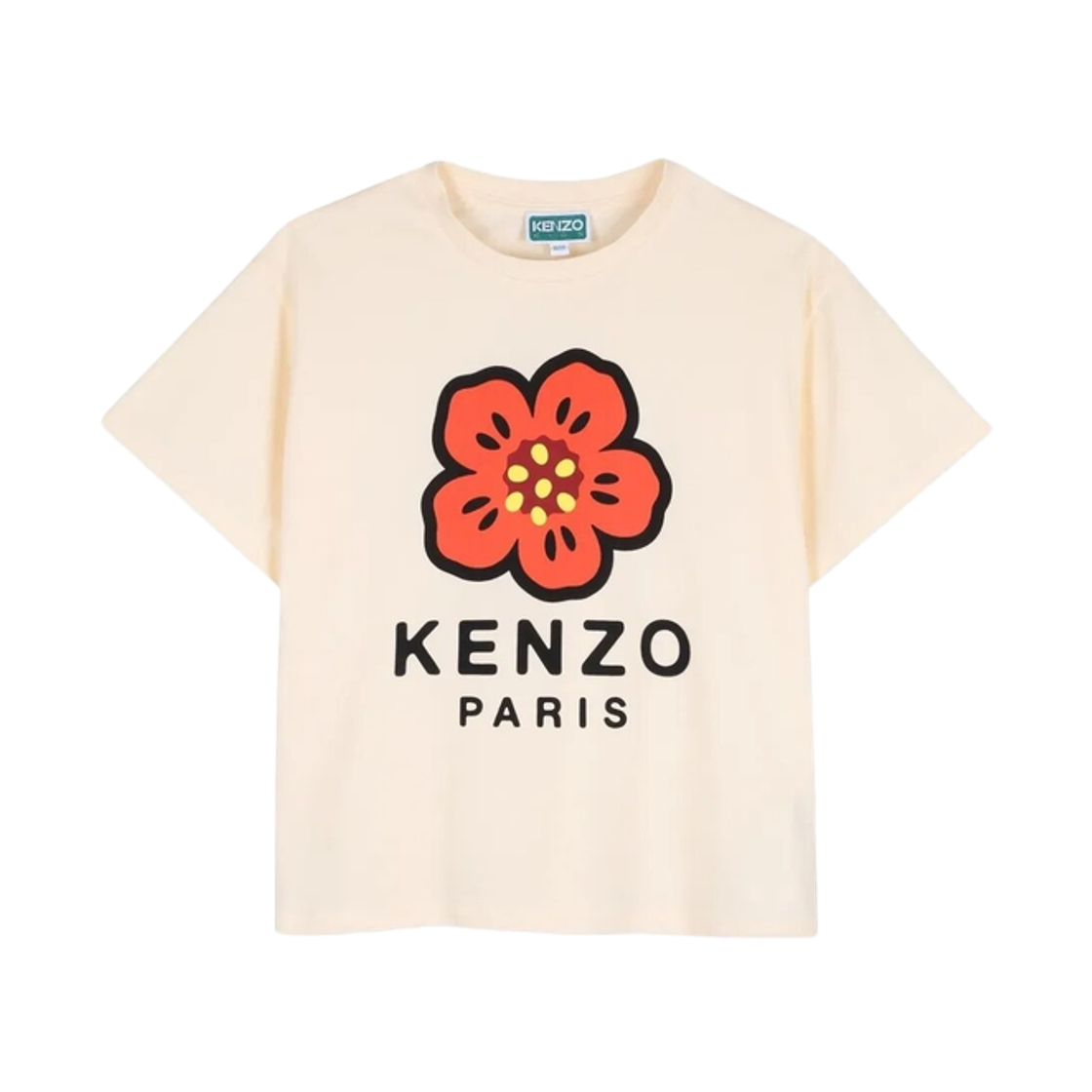 K61698-208 (Kids) Kenzo Boke Flower T-Shirt Ivory
