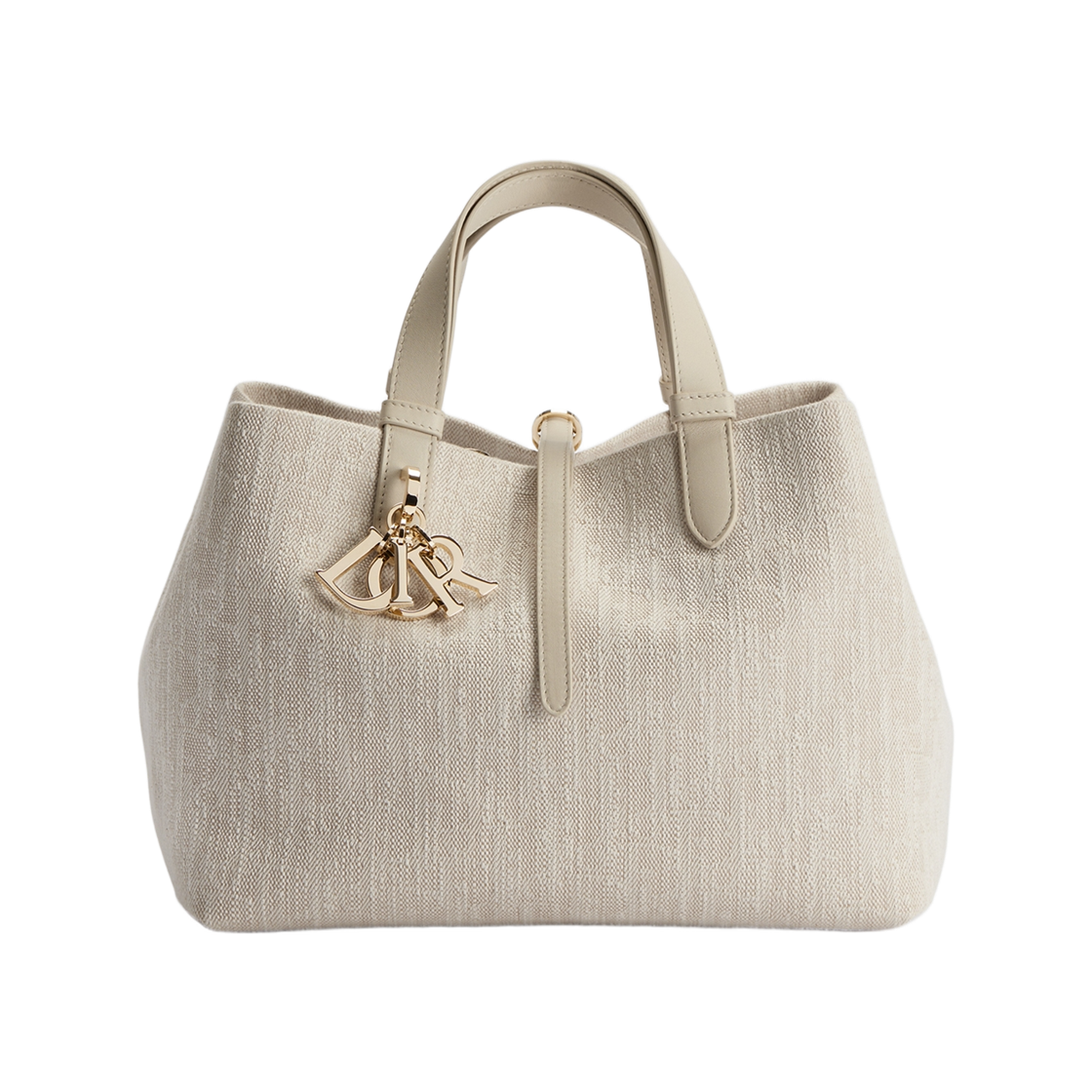 M2873OGHF-M918 Dior Medium Dior Toujours Bag Dior Oblique Washed Jacquard Beige