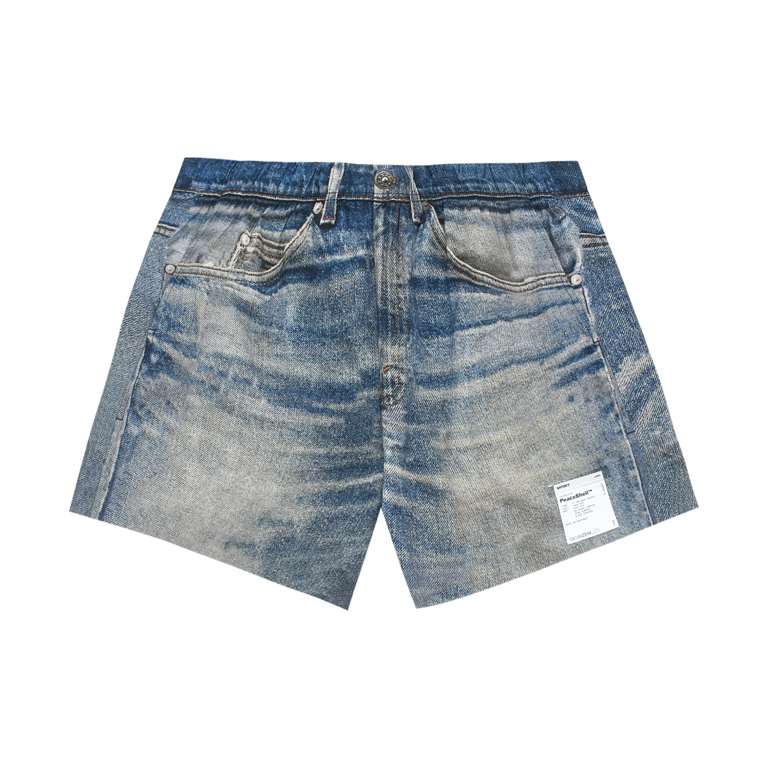 새티스파이 피스쉘 5인치 언라인드 쇼츠 디지털 데님(Satisfy Peaceshell 5 Inch Unlined Shorts Digital Denim)