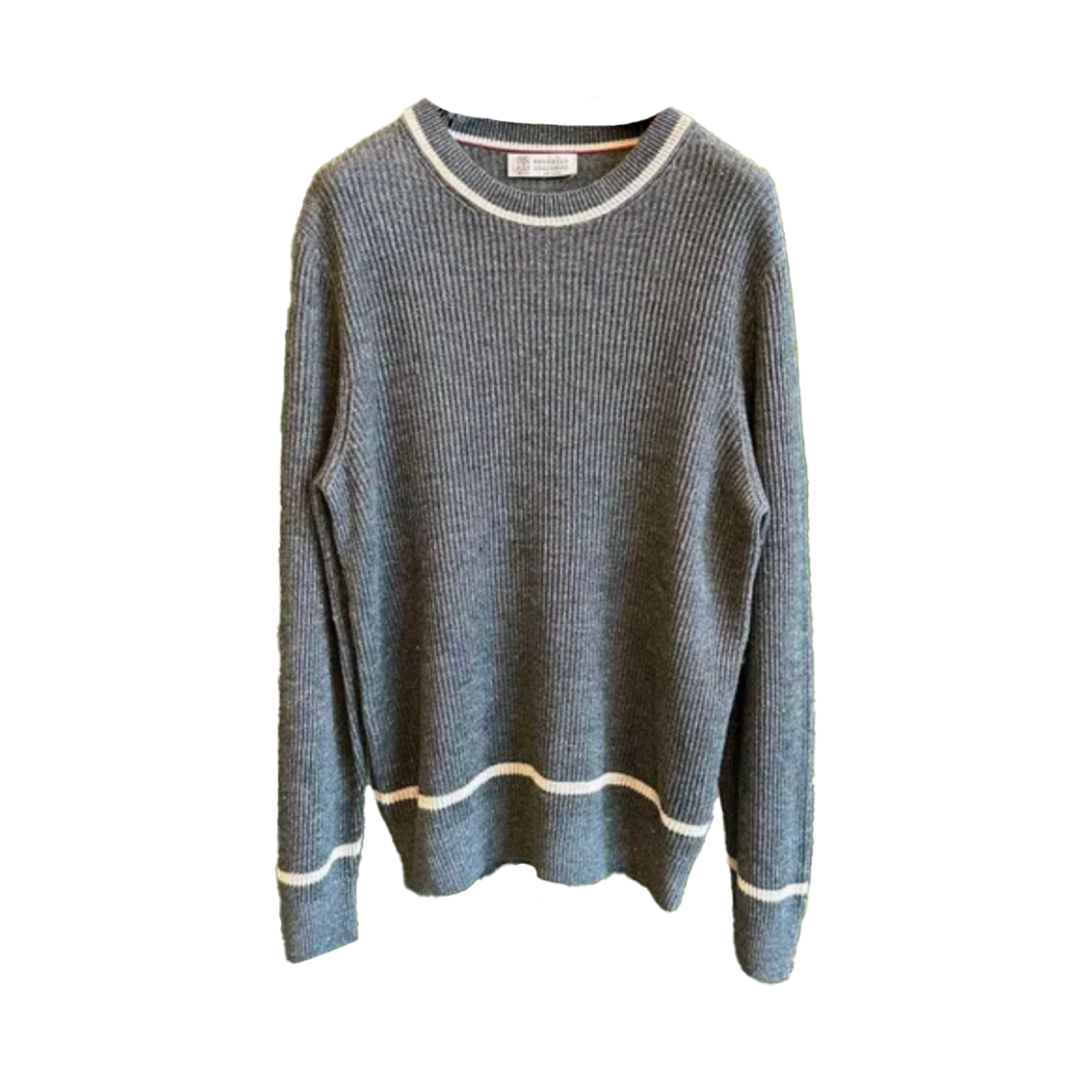 브루넬로 쿠치넬리 스티치 니트 그레이(Brunello Cucinelli Stitch Knit Grey) - 1