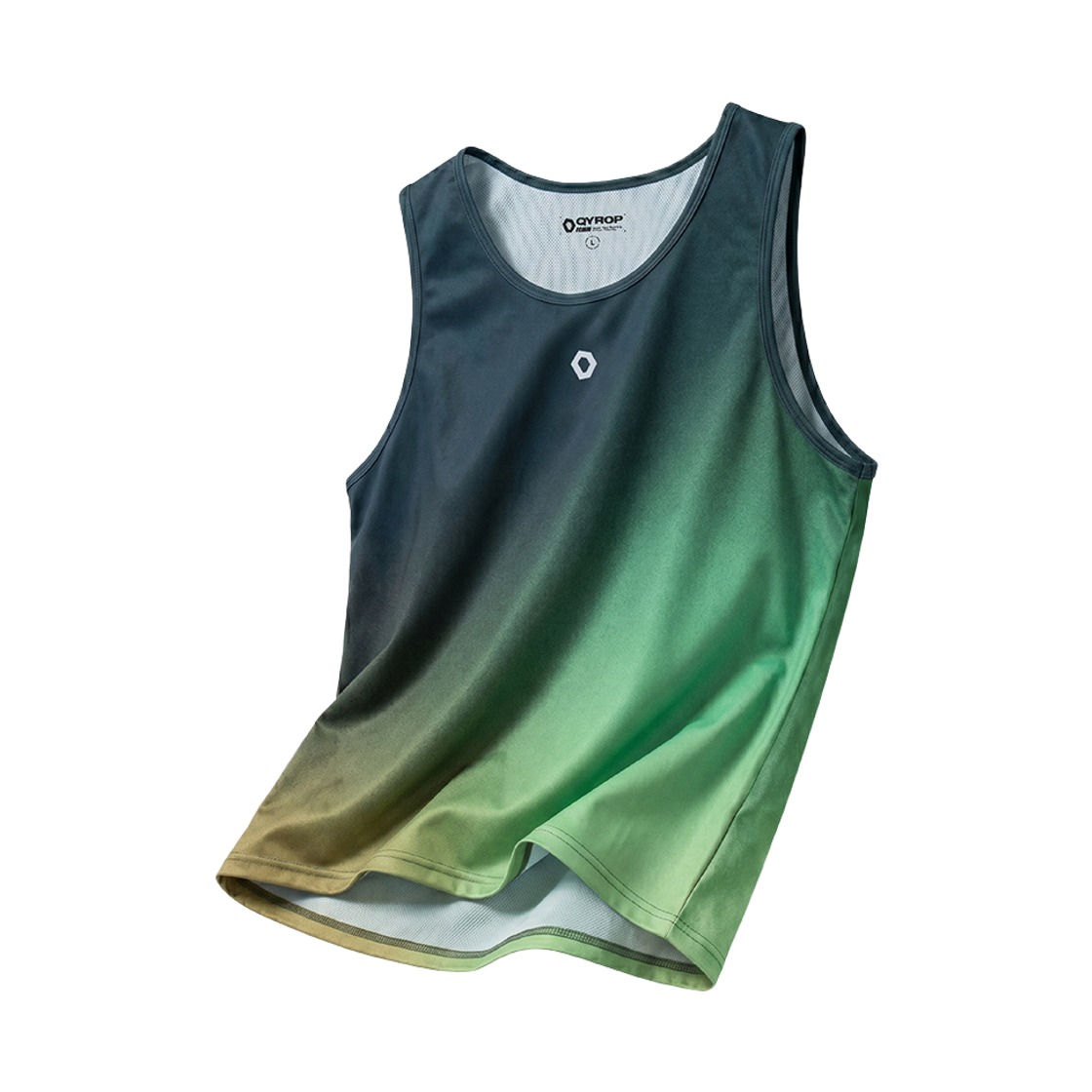에프씨엠엠 스포츠 프린팅 텍스쳐 러닝 싱글렛 그린(FCMM SPORT Printed Texture Running Singlet Green)