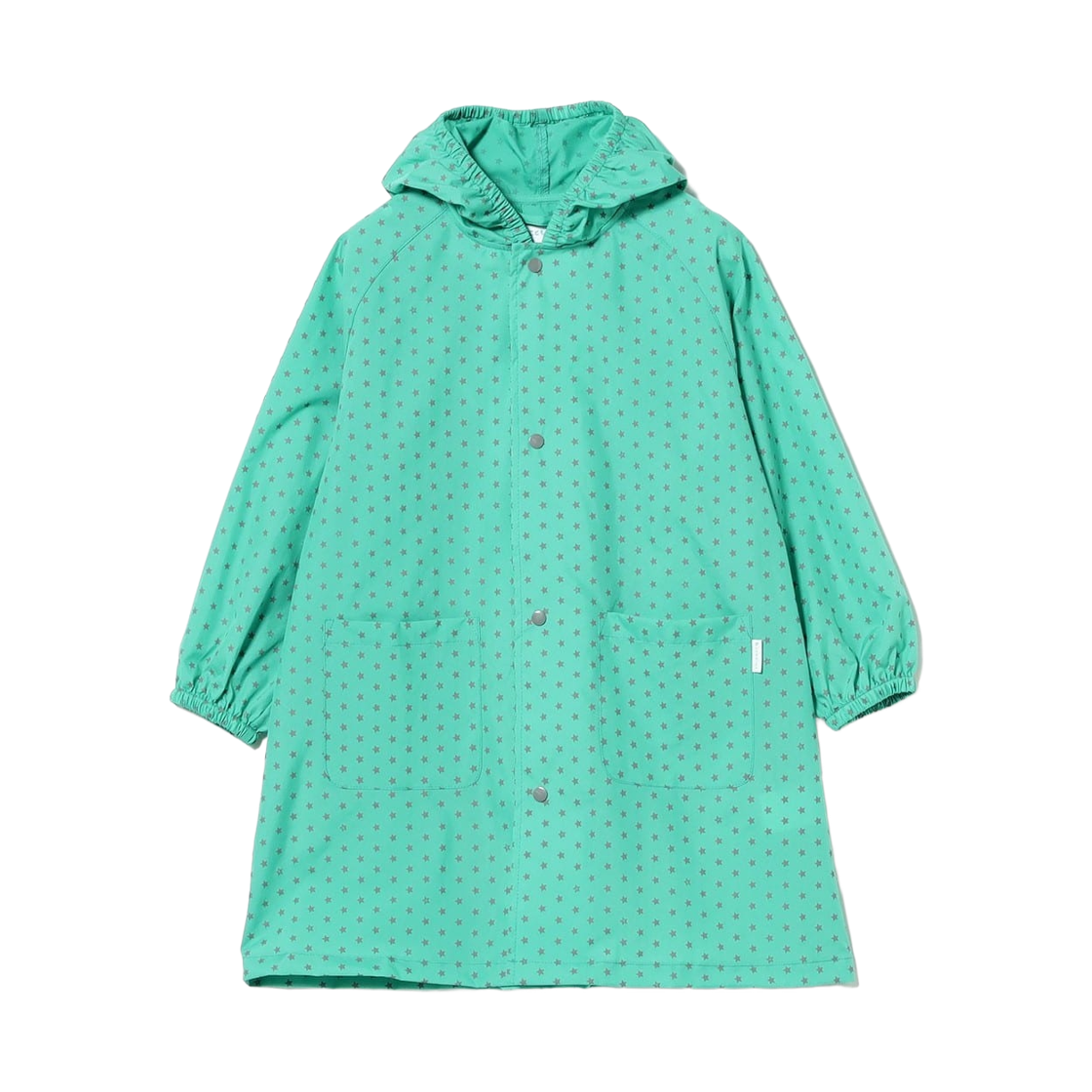 (키즈) 코도모 빔즈 패턴 B 스쿨 백 컴패터블 레인코트 스타 그린((Kids) Kodomo Beams Pattern B Raincoat Compatible with School Bags Star Green)