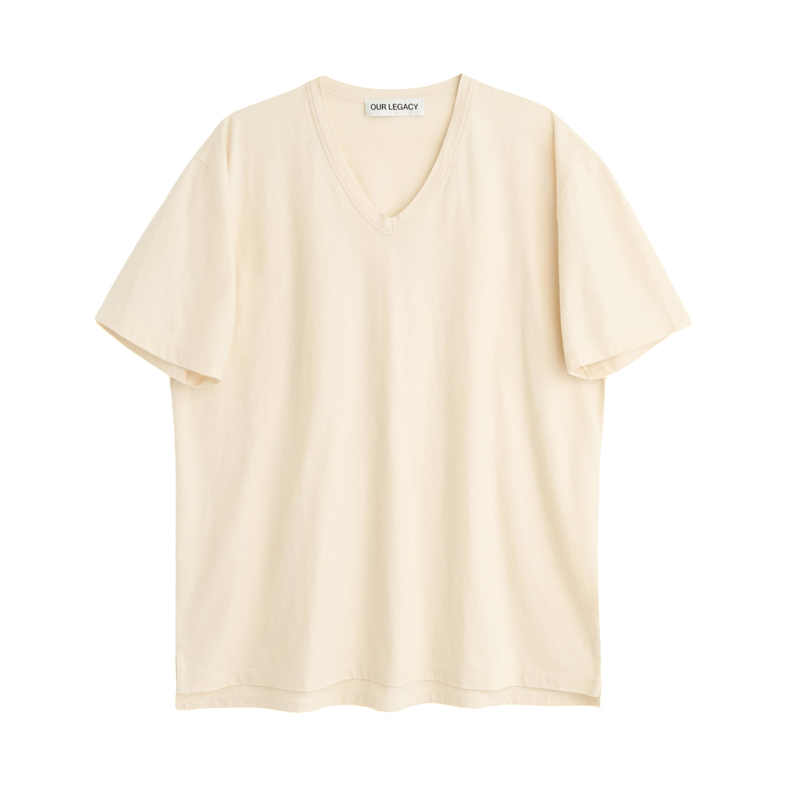 M2266GC Our Legacy Gorge V-Neck Cream High Twist Jersey