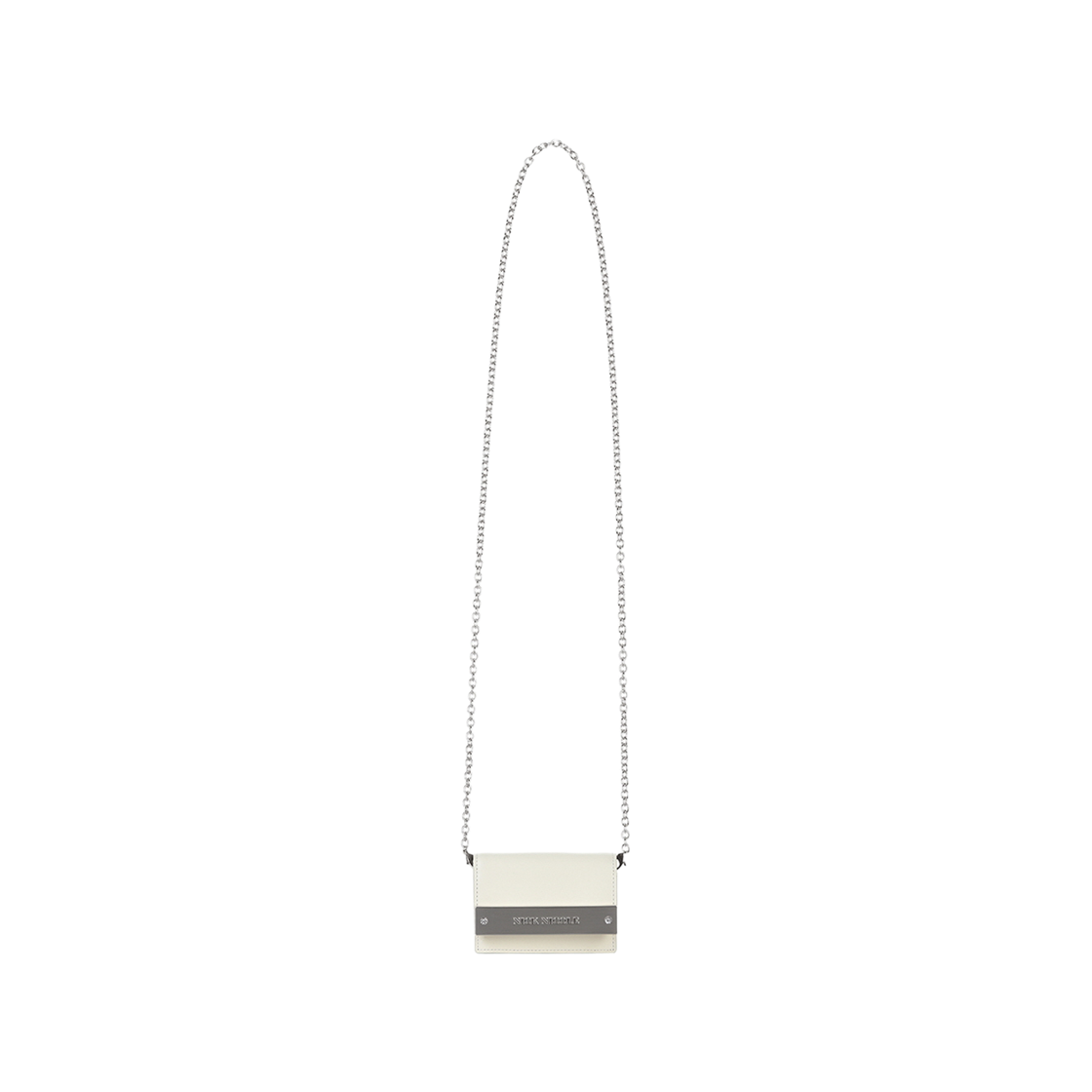 닉앤니콜 크리스탈 아코디언 월렛 크림+체인(NICK&NICOLE Crystal Accordion Wallet Cream+Chain)