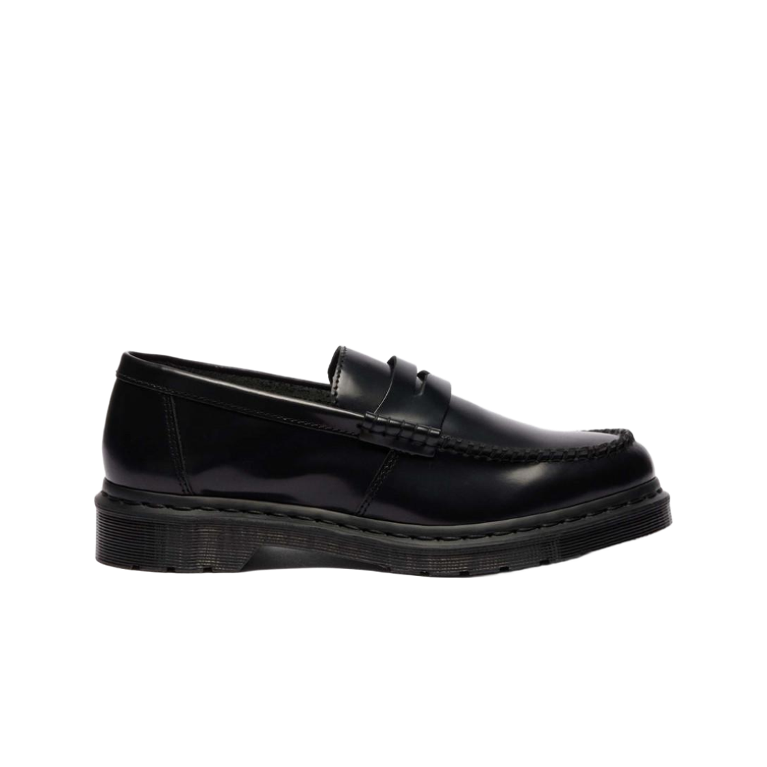25015001 Dr. Martens Penton Monochrome Smooth Leather Loafers Black