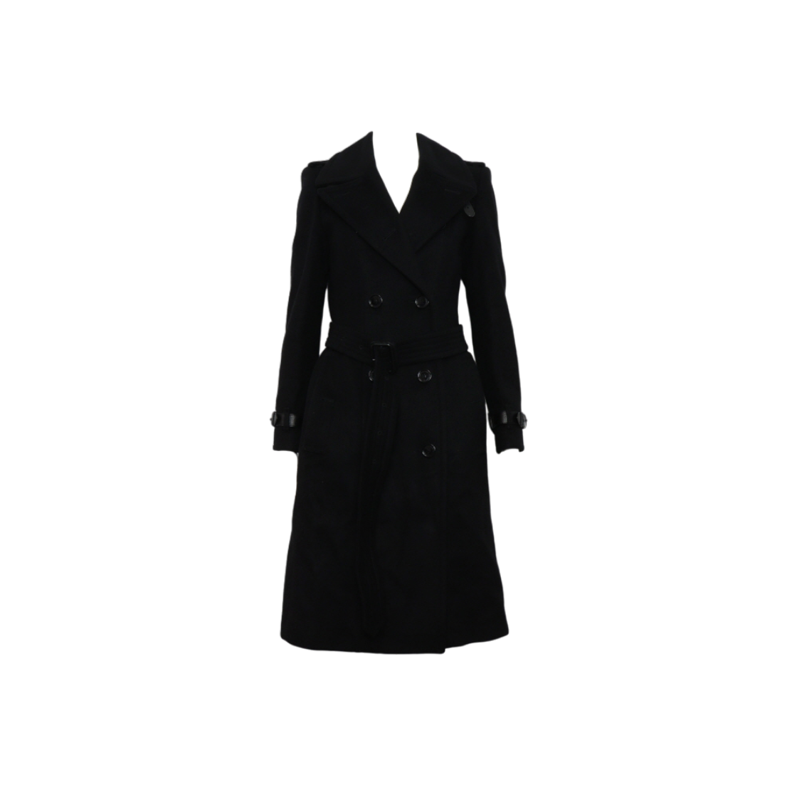 버버리 3942571 런던 블랙 혼방 DUNINGTON 듀링톤 벨트 여성 롱 코트 자켓aa63685(Burberry Dunnington Long Coat Jacket in Black Blend)