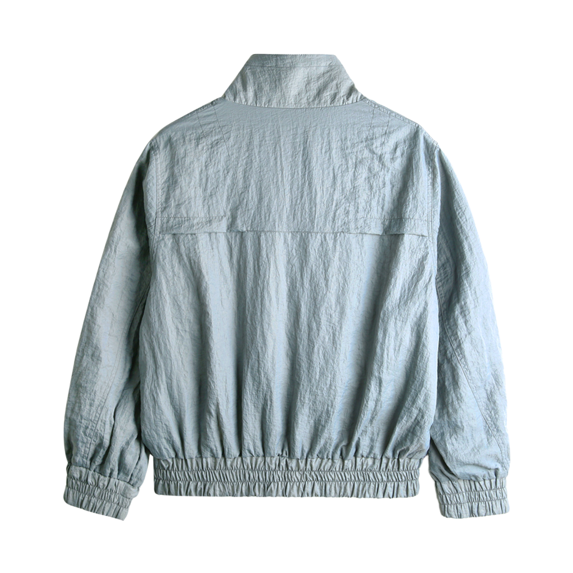 (W) 노이아고 하이넥 글로시 윈드브레이커 스카이 블루((W) Noiago Highneck Glossy Windbreaker Sky Blue) - 2