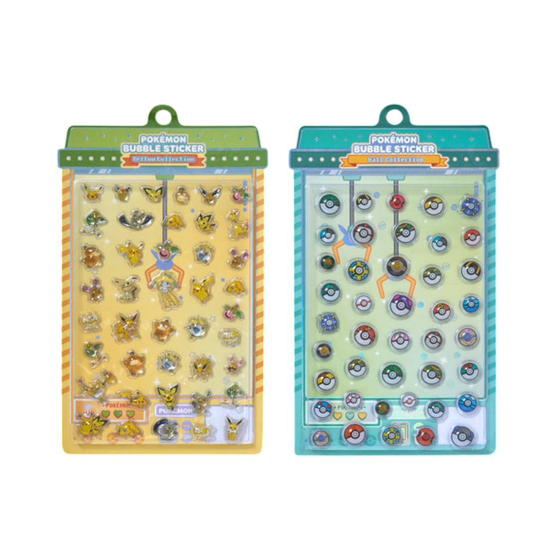 포켓몬 스토어 버블스티커 컬러 컬렉션 옐로우 & 몬스터볼(Pokemon Store Bubble Sticker Color Collection Yellow & Monster Ball) - 1
