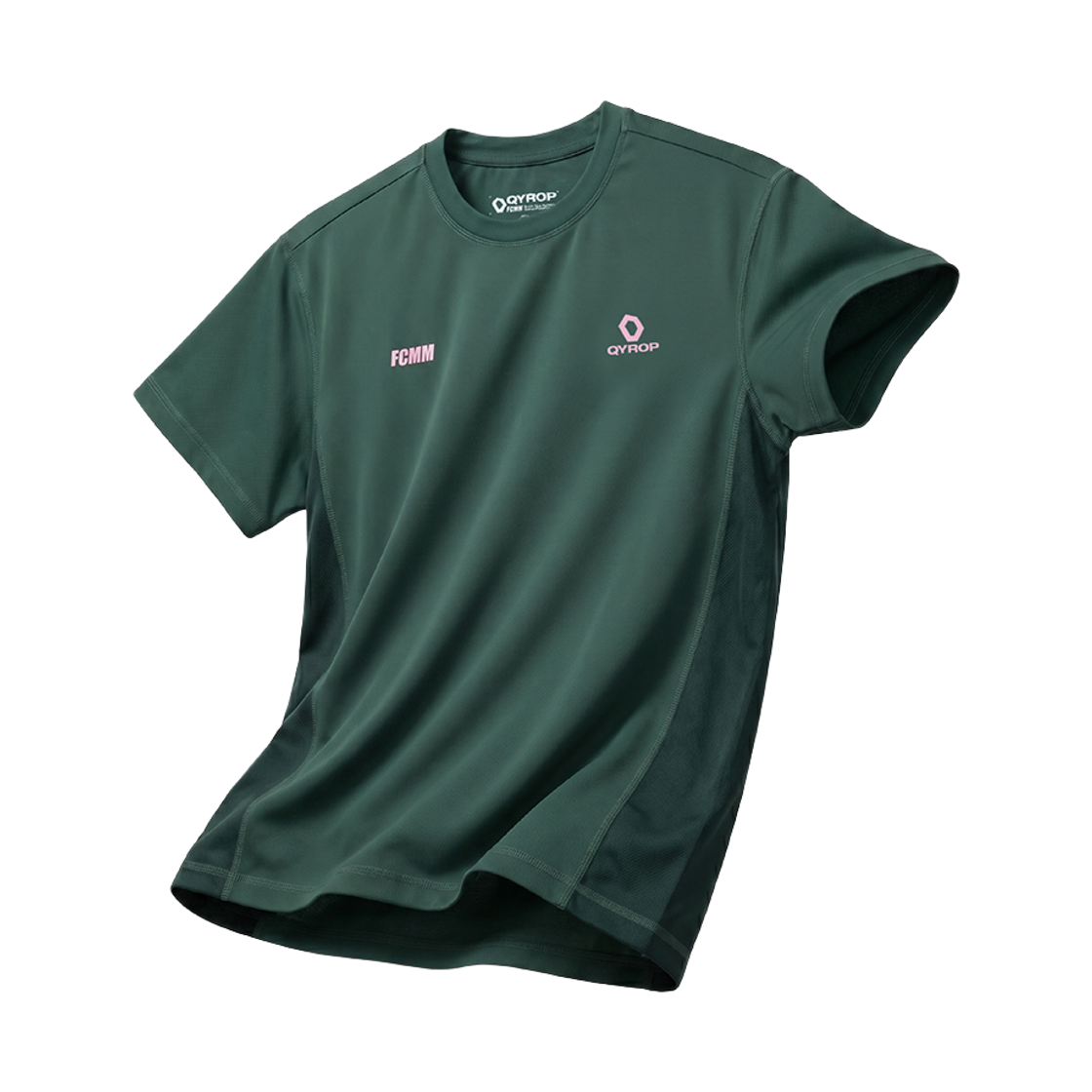 에프씨엠엠 스포츠 핵사곤 러닝 코스 티셔츠 그린(FCMM SPORT Hexagon Running Course T-Shirt Green)