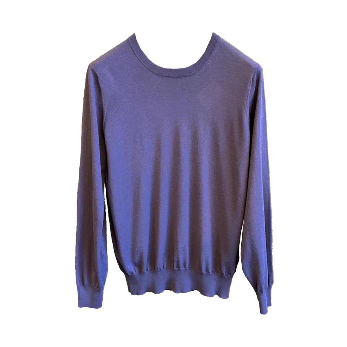 M2400150-CU776 Brunello Cucinelli Wool Cashmere Elbow Patch Knit Purple