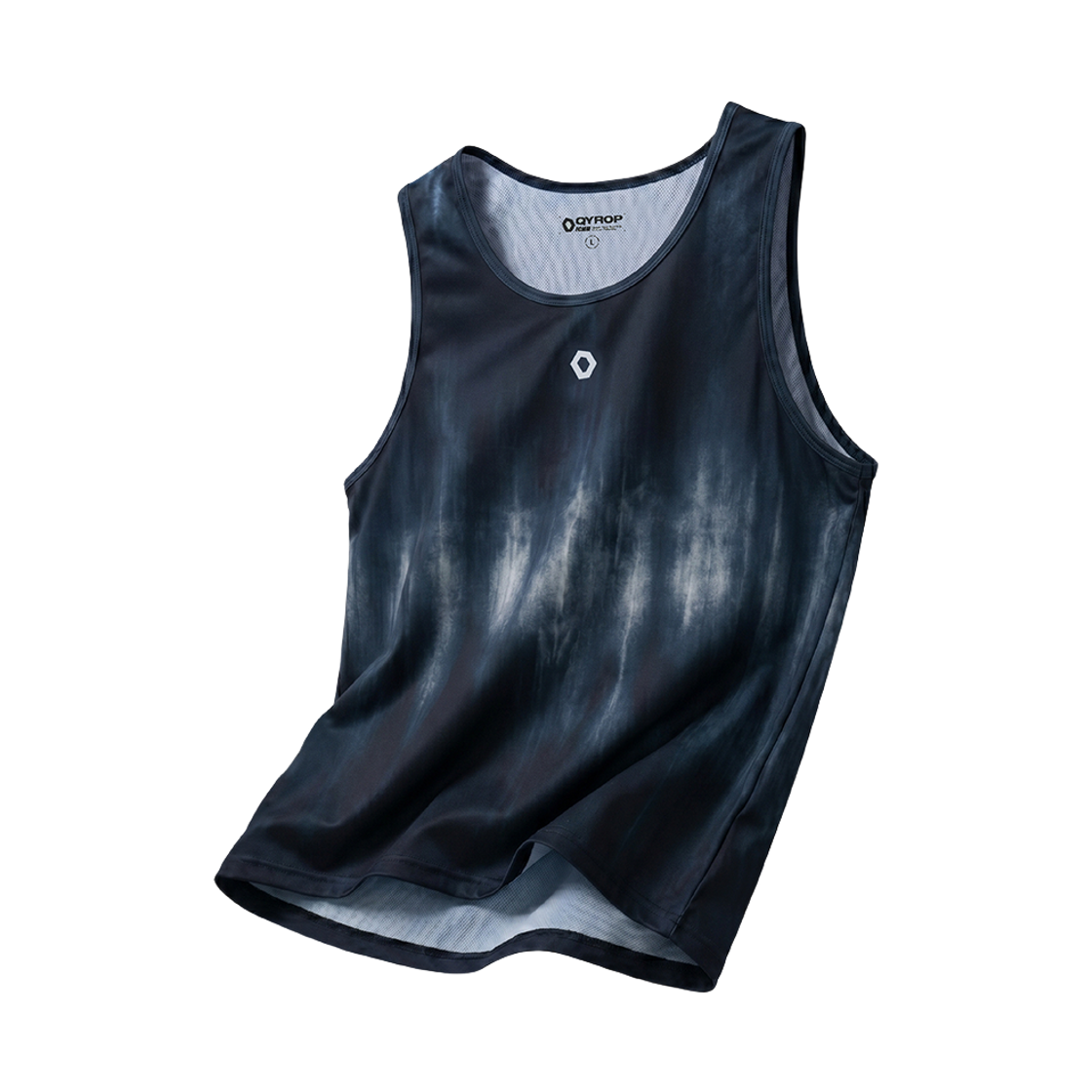 에프씨엠엠 스포츠 타이다이 코어 심볼 싱글렛 네이비(FCMM SPORT Tie-Dye Core Running Singlet Navy)