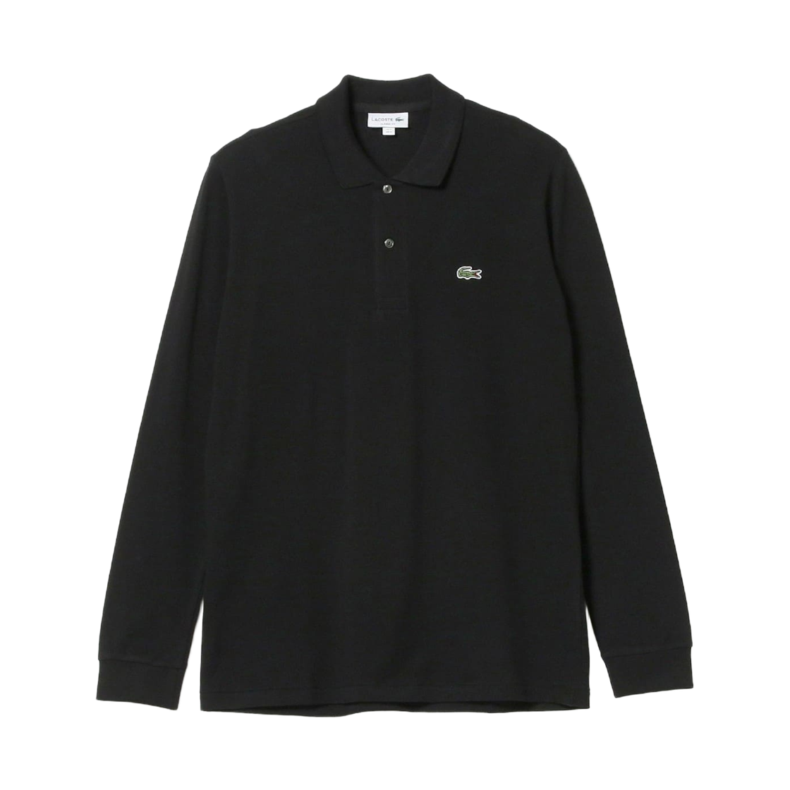 라코스테 L.13.12 롱슬리브 폴로 셔츠 블랙(Lacoste L.13.12 Long Sleeve Polo Shirt Black)