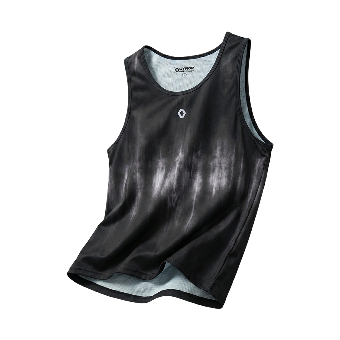 에프씨엠엠 스포츠 타이다이 코어 심볼 싱글렛 블랙(FCMM SPORT Tie-Dye Core Running Singlet Black)