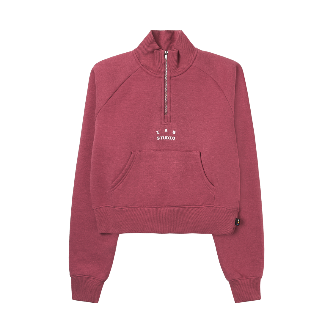 아이앱 스튜디오 아이앱 크롭 하프 집업 핑크(IAB Studio IAB Cropped Half Zip-up Pink)