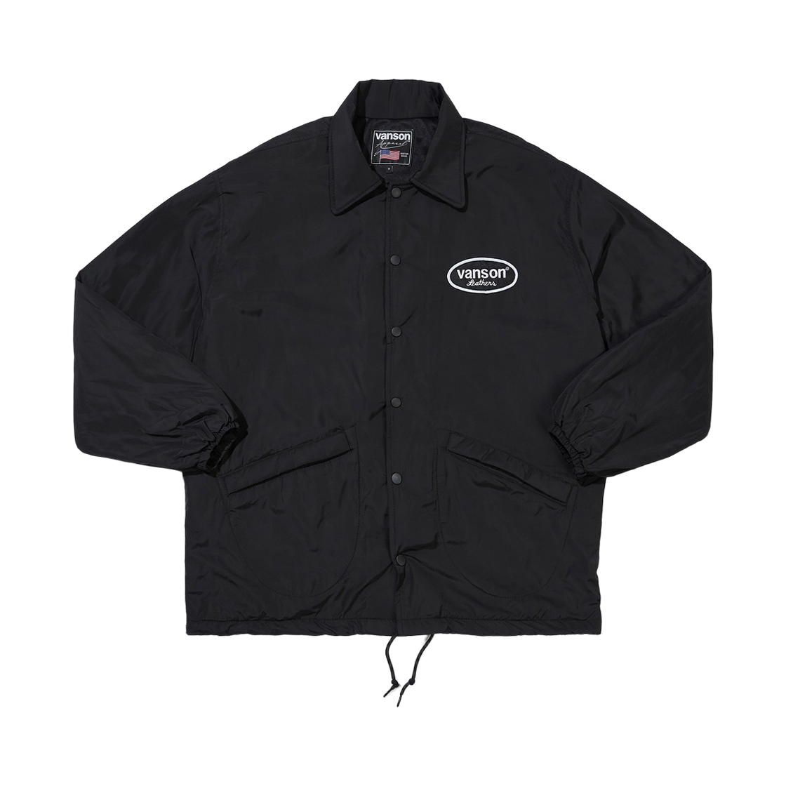 벤슨 레더 오발 로고 코치 자켓 / 블랙(Vanson Leathers Oval Logo Coach Jacket / Black)