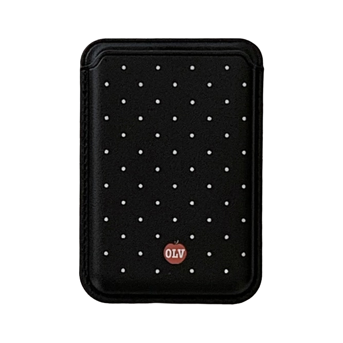 올리베 도트 패턴 맥세이프 카드지갑 (블랙)(OLIVET dot pattern magsafe wallet (black))