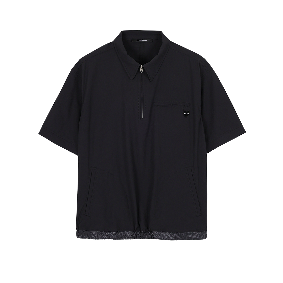 송지오 지제로 트랙 팬서 카라 티셔츠 블랙 SI3TS842BK(SONGZIO ZZERO Track Panther Collared T Shirt Black) - 1
