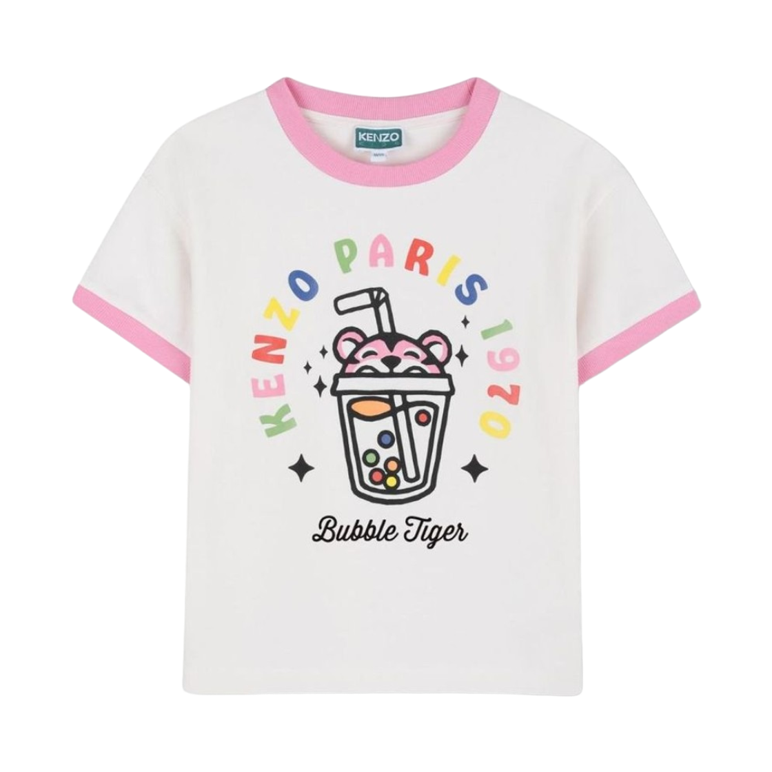 K61770-117 (Kids) Kenzo Happy Sweet T-Shirt White